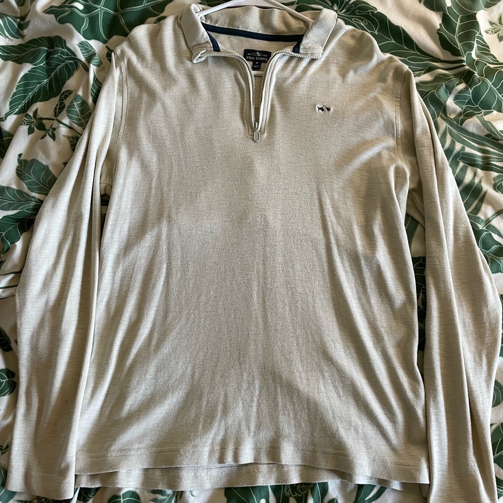 Fish hippie long sleeve quarter zip